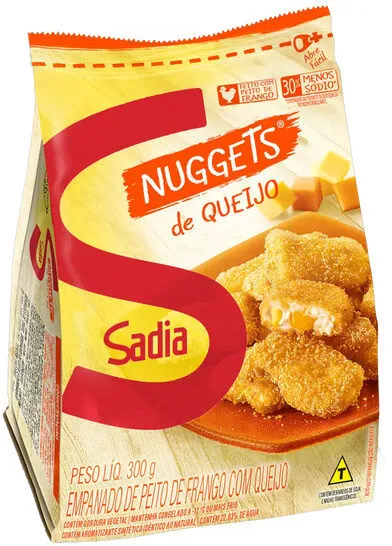 Empanado De Frango Queijo Sadia Nuggets Pacote 300g