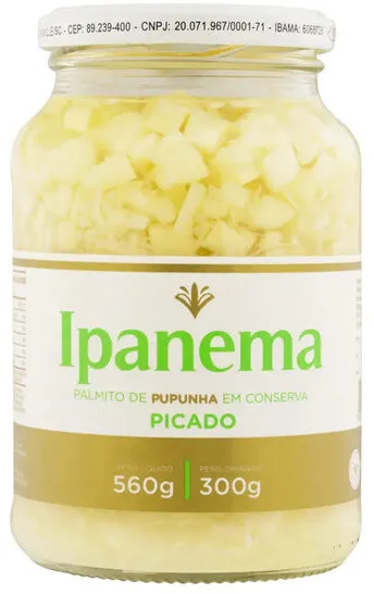 Palmito Picado Pupunha Ipanema 560g