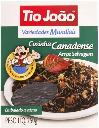 Arroz Selvagem Tio João Variedades Mundiais Cozinha Canadense 250g