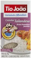 Arroz Aromático Jasmine Tio João Variedades Mundiais Cozinha Tailandesa 1kg