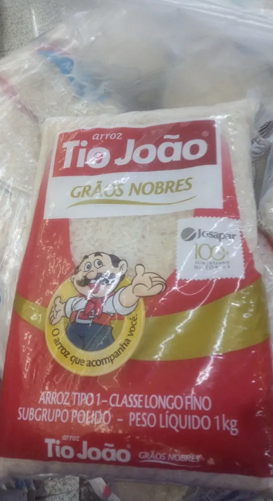 Arroz Tio João 100 Grãos Nobres Tipo 1 Classe Longo Fino 1 Kg