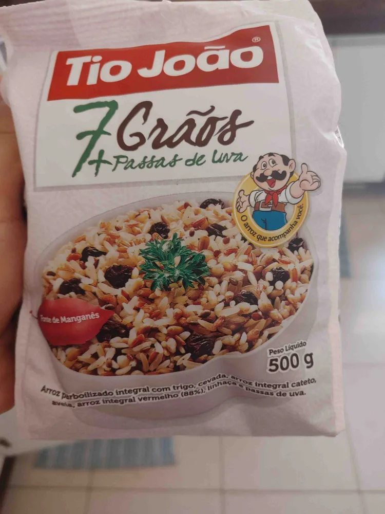 Arroz 7 grãos + passas de uva