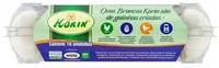 Ovos Brancos Grande Korin Bandeja 10 Unidades