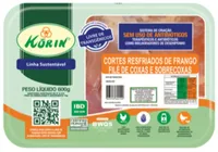 Filé De Coxa E Sobrecoxa De Frango Resfriado Sem Osso Korin Sustentável Livre De Transgênicos 600g