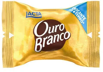 Bombom Wafer Lacta Ouro Branco Pacote 20g