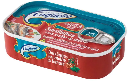 Sardinha Com Molho Tomate Coqueiro Lata 83g
