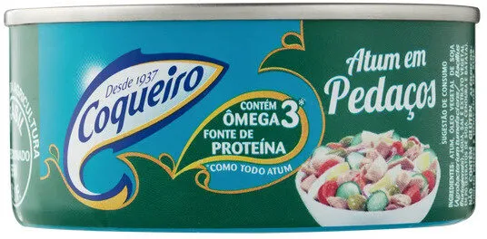 Atum Em Pedaços Em óleo Coqueiro Lata 110g