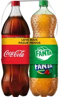 Kit Refrigerante Coca Cola Original Fanta Guaraná 2l Cada Leve Mais Pague Menos