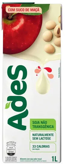 Bebida à Base De Soja Maçã Ades Caixa 1l