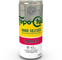 Bebida Mista Alcoólica Gaseificada Morango E Goiaba Topo Chico Hard Seltzer Lata 310ml