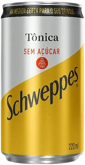 água Tônica Zero Açúcar Schweppes Lata 220ml