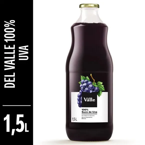 Suco Uva Del Valle Garrafa 1,5l