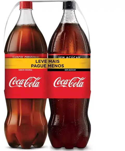 Kit Refrigerante Coca Cola Original Coca Cola Sem Açúcar 2l Cada Leve Mais Pague Menos