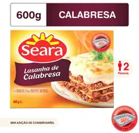 Lasanha Seara Calabresa 600gr