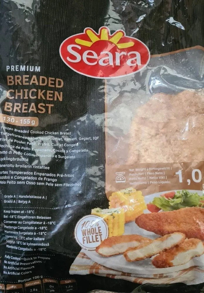 Breaded chicken breast