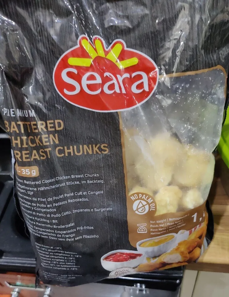 Batteries chicken breast chunks