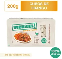 Frango Vegetal Congelado Em Cubos Incrível Bandeja 200g