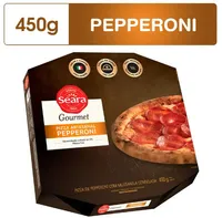 Pizza Artesanal Pepperoni Com Mussarela Seara Gourmet Caixa 450g