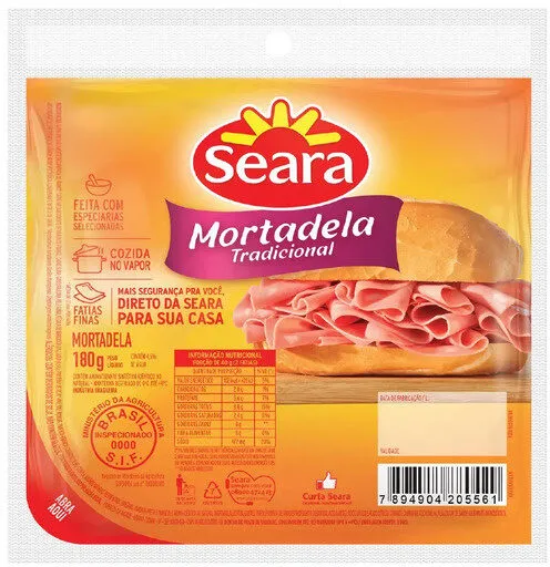 Mortadela Fatiada Seara 180g