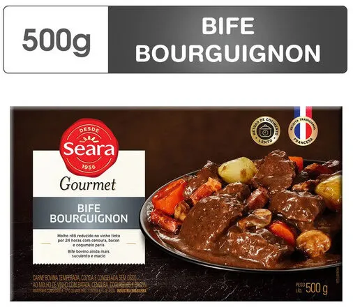 Bife Bourguignon Seara Gourmet Caixa 500g