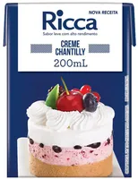Creme Chantilly Vegetal Ricca Caixa 200ml