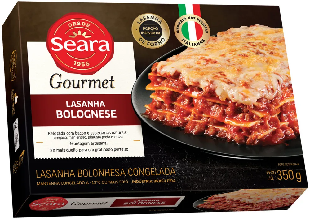 Lasanha Bolognese Seara Gourmet Caixa 350g