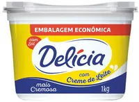 Margarina Com Sal E Creme De Leite Delícia Pote 1kg Embalagem Econômica