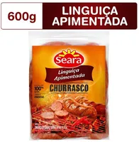 Linguiça De Carne Suína Apimentada Seara Churrasco 600g