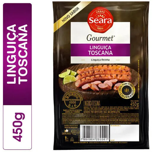 Linguiça Toscana Fininha Seara Gourmet 450g