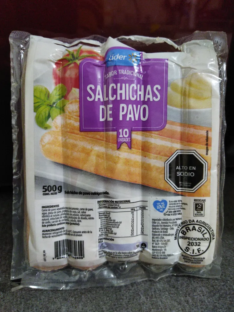Salchichas de Pavo