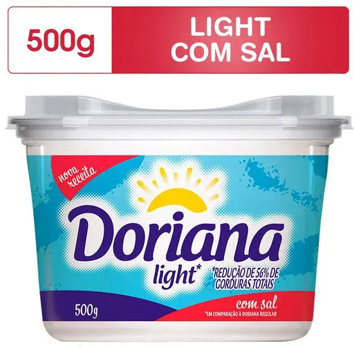 Margarina Cremosa Light Doriana Com Sal 500g