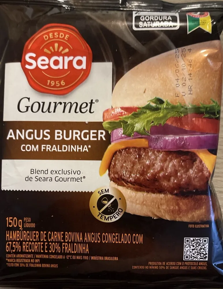 Hambúrguer Gourmet Angus Com Fraldinha