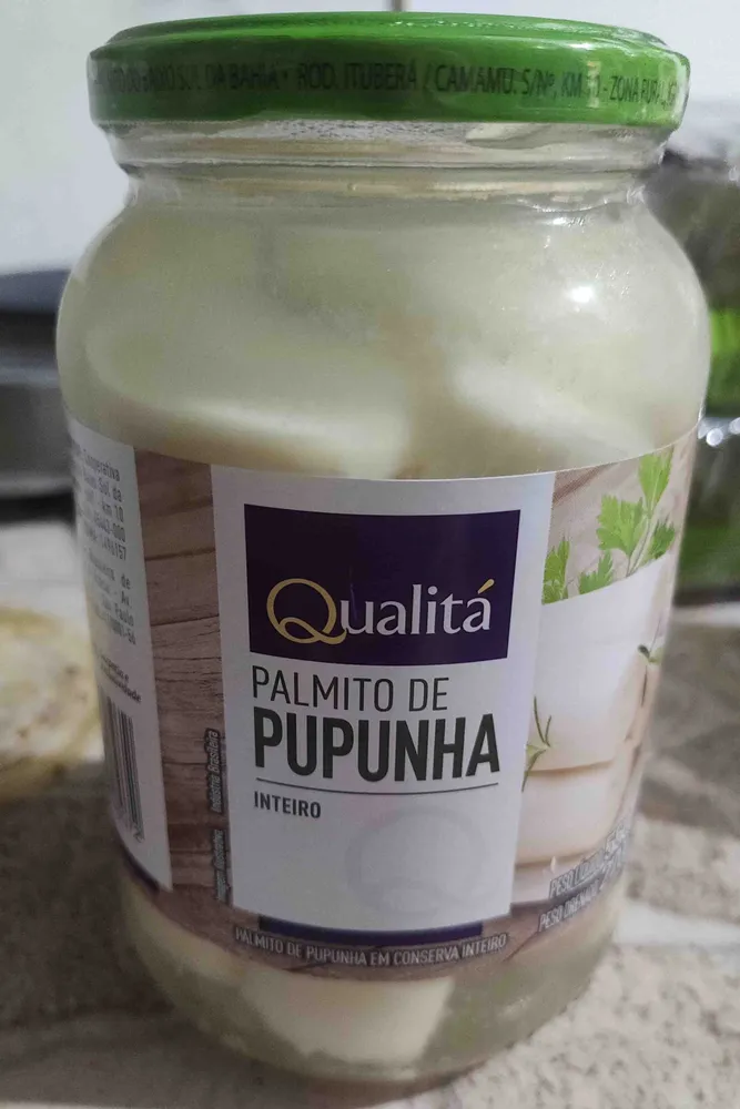 Conserva Palmito Acai Inteiro Qualita Vidro 270g