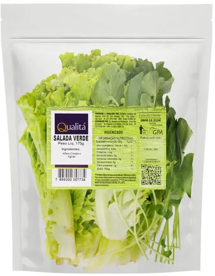 Salada Verde Vida Natural 200gr Higiênico Atm