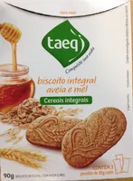 Biscoito integral aveia e mel