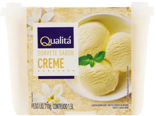 Sorvete Qualita Creme 1,5lt