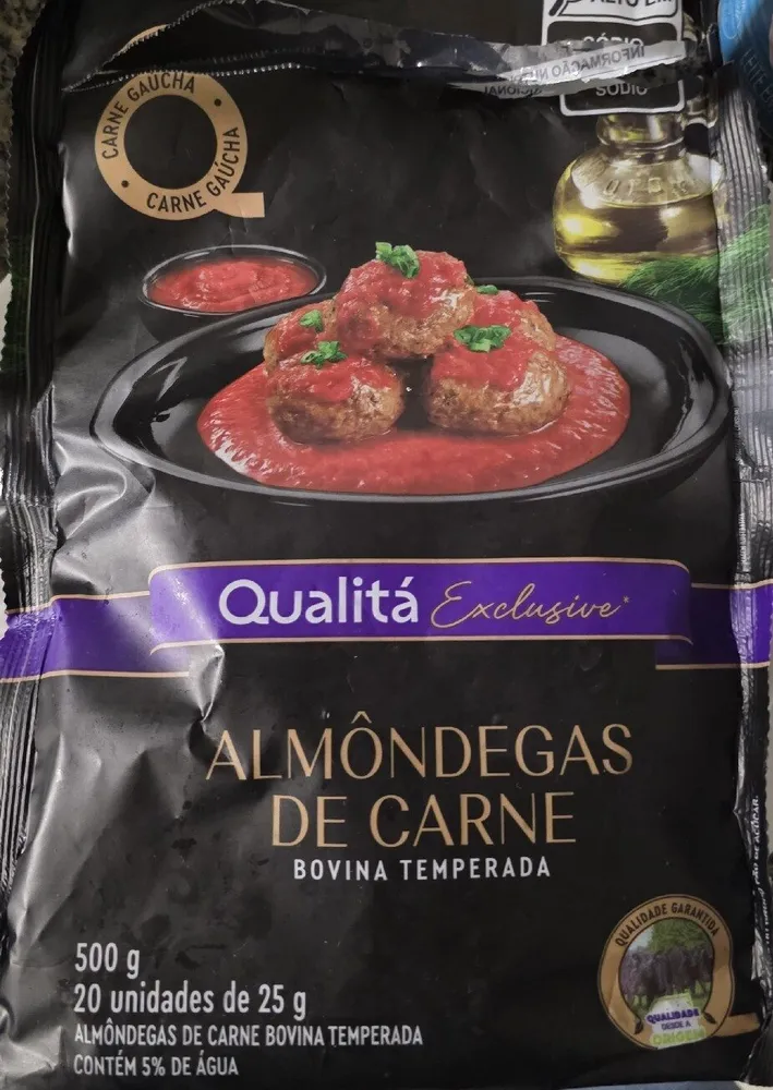 Almôndegas de Carne Bovina Temperada
