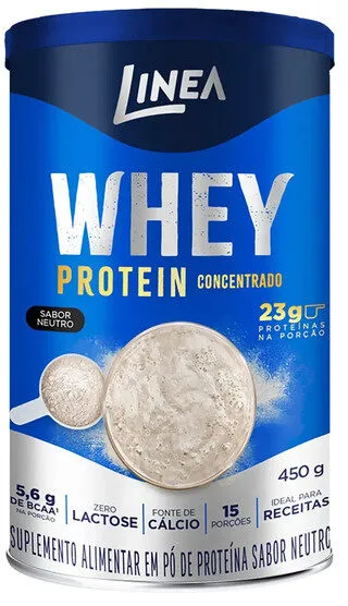 Whey Pó Neutro Zero Lactose Linea Lata 450g