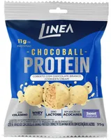 Confeito De Chocolate Ao Leite Cobertura Cookiesn Cream Zero Lactose Linea Chocoball Protein Caixa 280g 8 Unidades