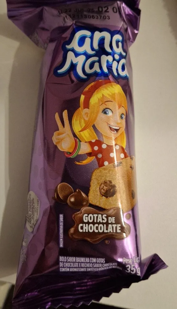 BOLO ANA MARIA GOTAS CHOCOLATE 35G BIMBO