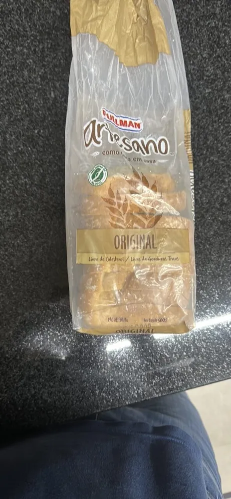 Pão De Forma Original Pullman Artesano Pacote 500g