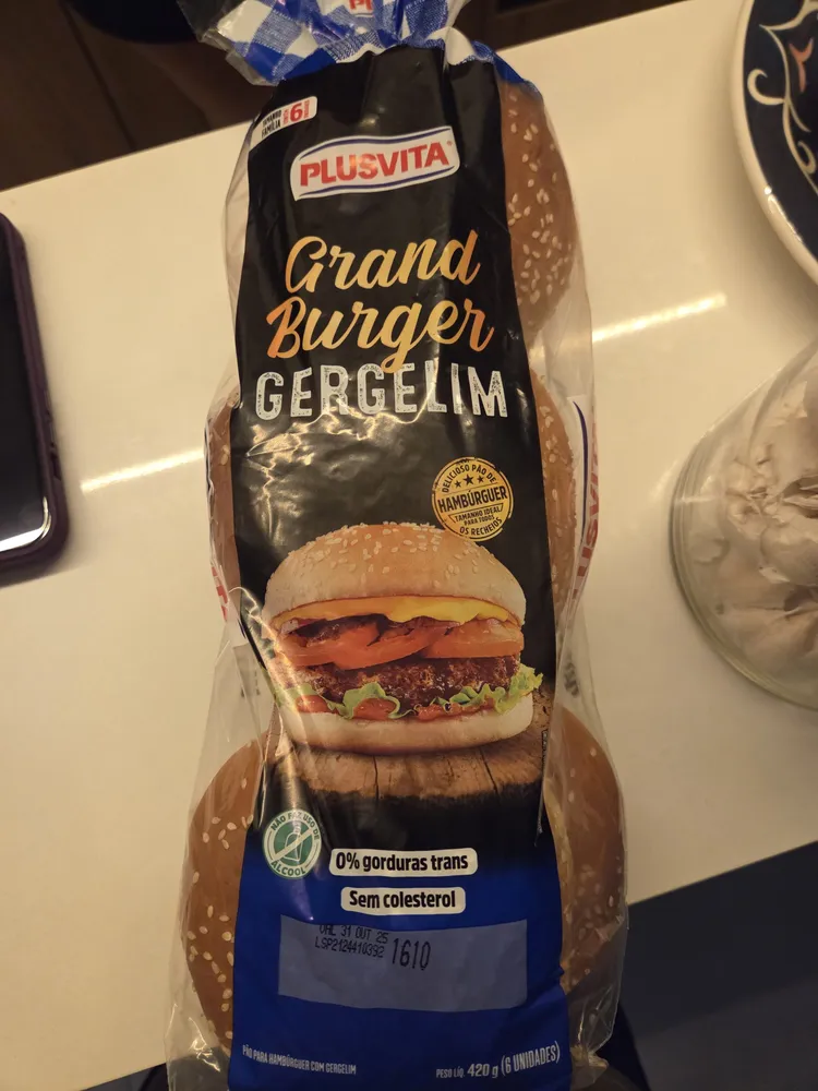 Pão de hamburguer - Plusvita - Plusvita - Plusvita
