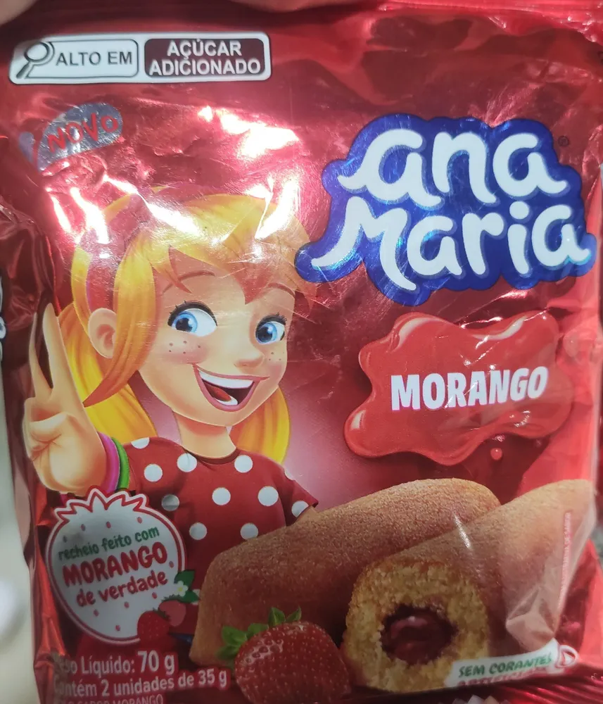 Bolinho Recheado Ana Maria Sabor Morango