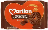 Biscoito Amanteigado Chocolate Marilan Pacote 330g