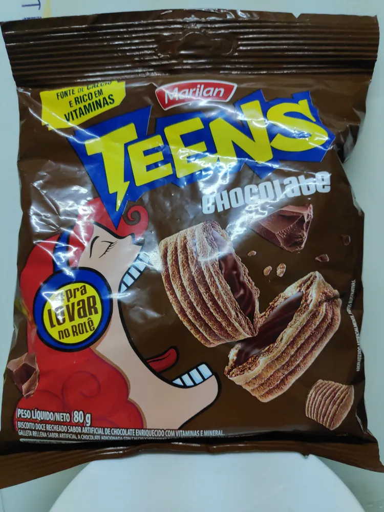 Biscoito de Chocolate Branco Teens MARILAN 80g