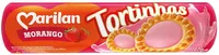 Biscoito Recheio Morango Marilan Tortinhas Pacote 140g