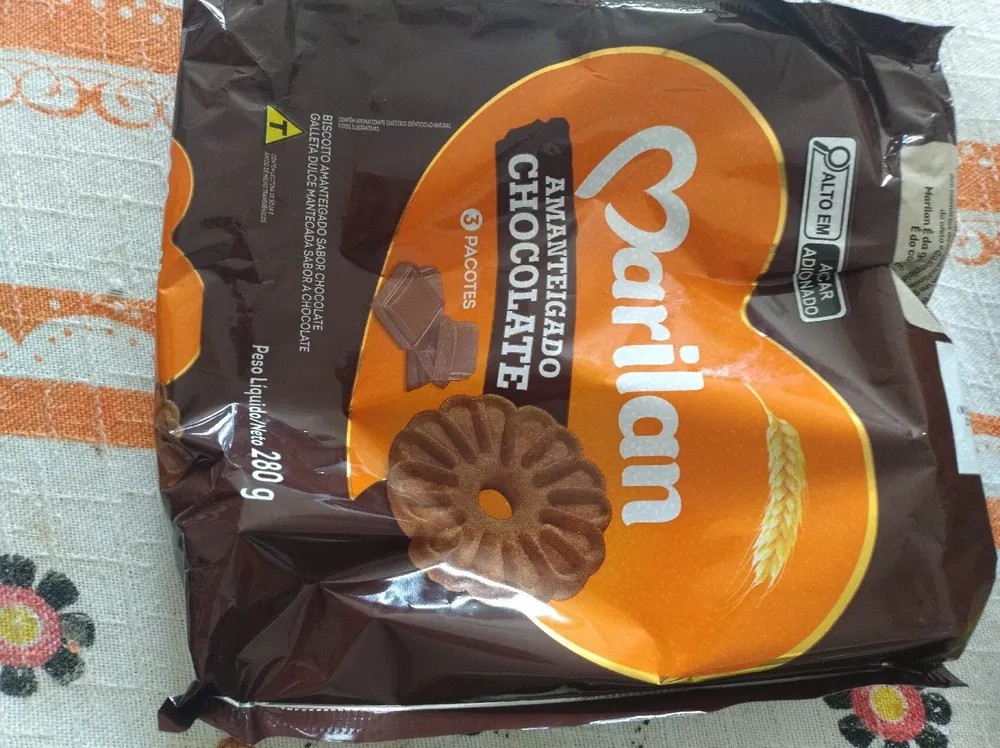 Marilan amanteigado chocolate 3 pacotes 280g