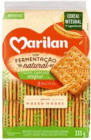 Biscoito Cream Cracker Integral Marilan Pacote 335g