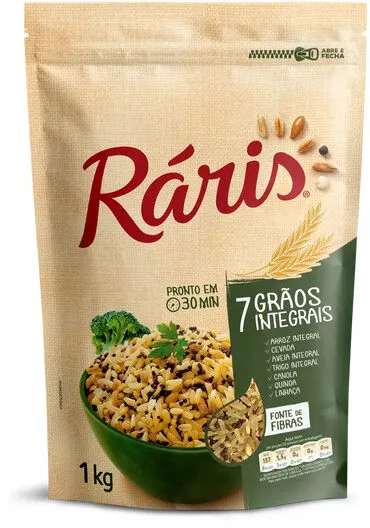 Arroz Integral 7 Grãos Ráris Pouch 1kg