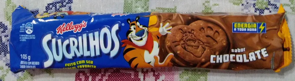 Biscoito com recheio sabor chocolate